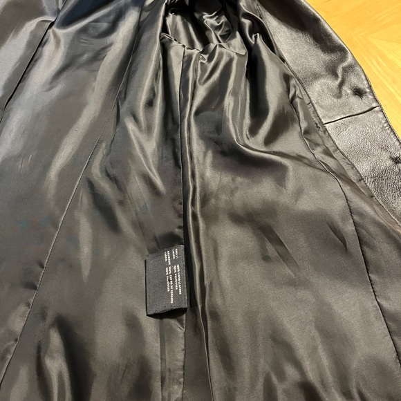 BSGD Womens Danielle Lambskin Leather Walking Coat. Pre-Owned Smoke free home. - Picture 6 of 10